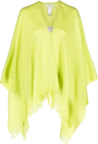 Bead-Embellished Fringed Cape
