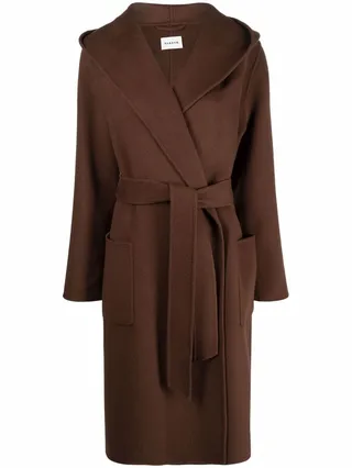 Belted Wool Trench Coat