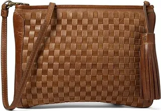 Frye Oriana Clutch Crossbody (Cognac) Handbags