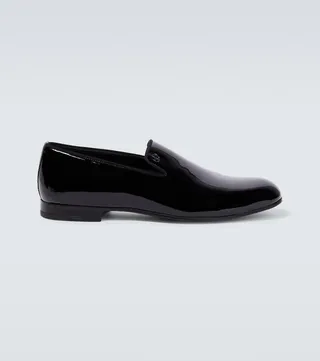 Patent leather loafers