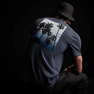 Short Sleeve Crew Palm Graphics