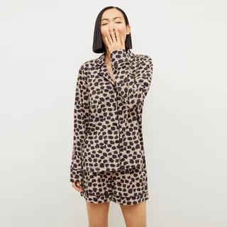 M.M. x Petite Plume Long Sleeve Short Set - Sahara Print