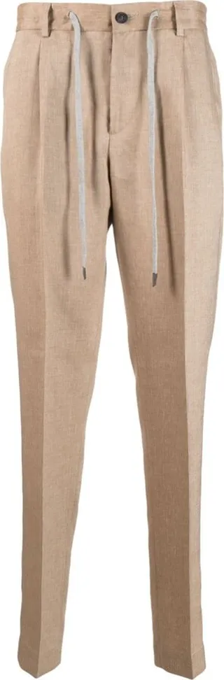 Drawstring Tapered Trousers