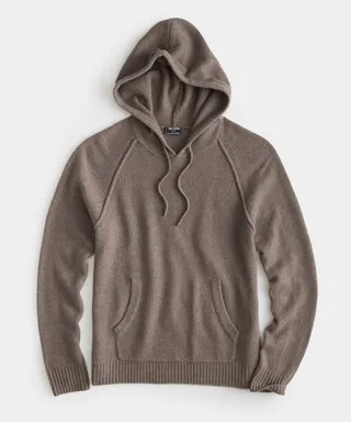 Nomad Cashmere Hoodie in Desert Beige