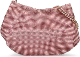 Alba crystal mesh shoulder bag