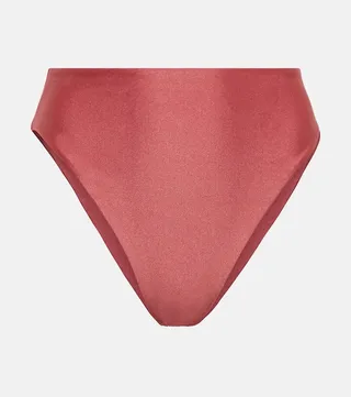 Incline high-rise bikini bottoms