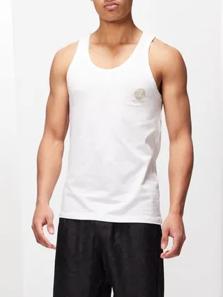 Medusa-print Cotton-blend Vest