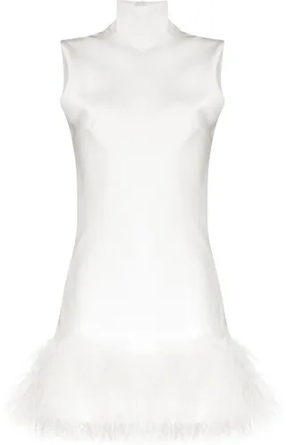 Umiko feather-trimmed mini dress