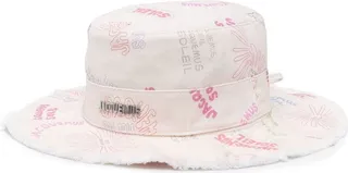 Faded Paisley-Print Sun Hat