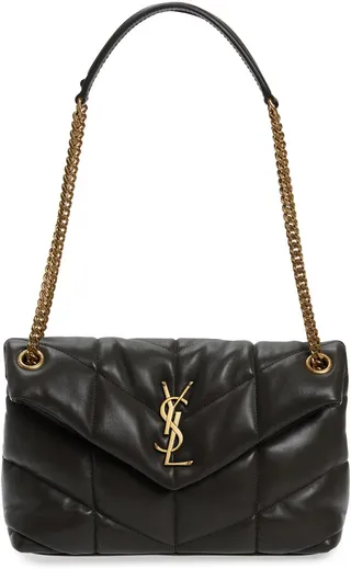 Small Loulou Leather Puffer Bag