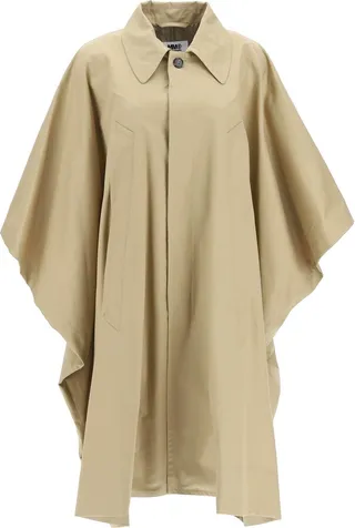 Gabardine Trench Cape