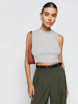 Benedetta Cashmere Cropped Tank