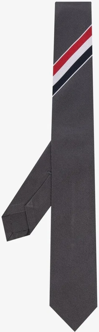 Grey RWB Stripe Necktie