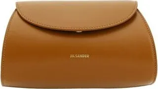 Jil Sander Cannolo Logo Printed Mini Shoulder Bag