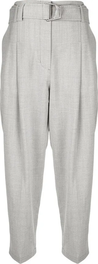 High-Waisted Cropped Trousers