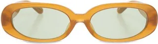 Linda Farrow X Rowen Rose Cara Oval Framed Sunglasses