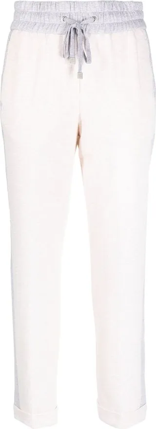 Drawstring Straight-Leg Trousers