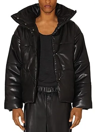 Nanushka Hide Vegan Leather Puffer Coat