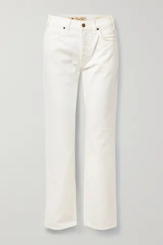 Nili Lotan - Smith Cotton-twill Straight-leg Pants - Cream