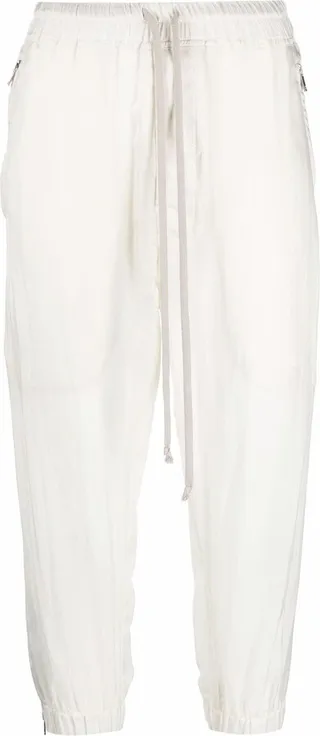 Cropped Drawstring Trousers
