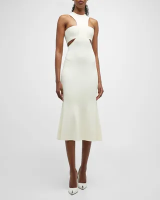 Harness Trumpet Midi Dress