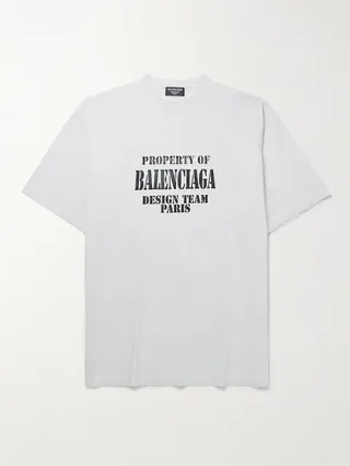 Printed Cotton-Jersey T-Shirt