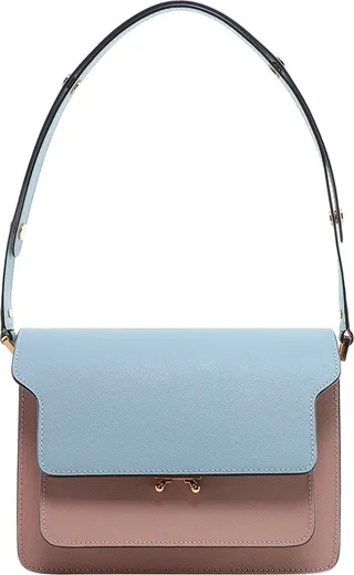 Saffiano leather shoulder bag