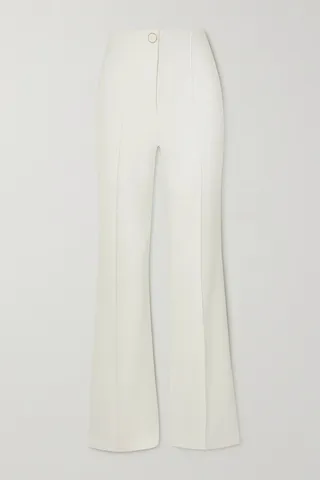 Veronica Beard - Judy Stretch-crepe Straight-leg Pants - Off-white
