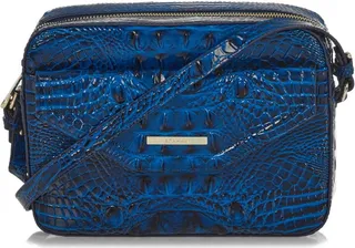 Shea Croc Embossed Leather Crossbody Bag