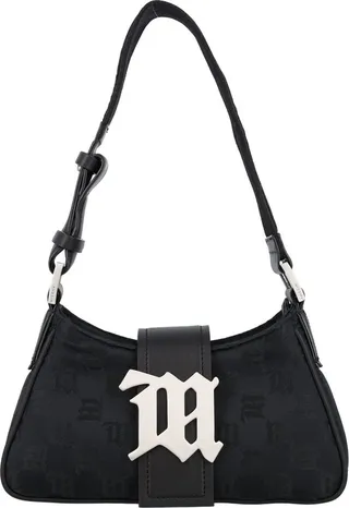 Misbhv Logo Plaque Zipped Shoulder Bag