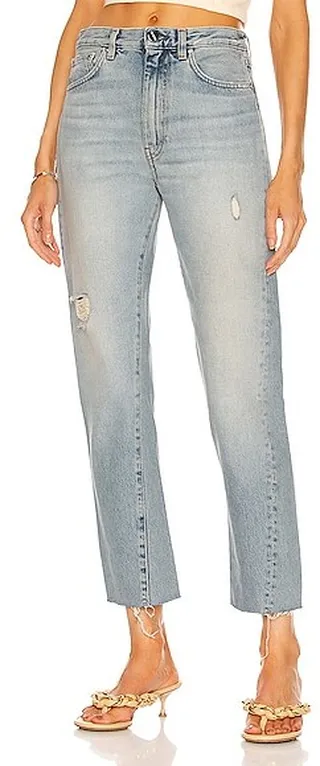 Toteme Twisted Seam Denim in Blue