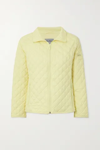 Max Mara - Leisure Zena Quilted Shell Jacket - Yellow