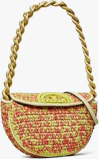 Mini Fleming Soft Crochet Crescent Bag
