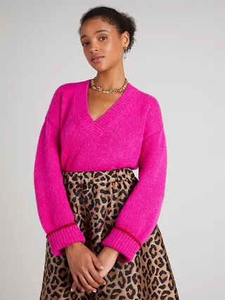 Kate Spade Tipped V-Neck Sweater
