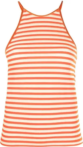 Halterneck Striped Top
