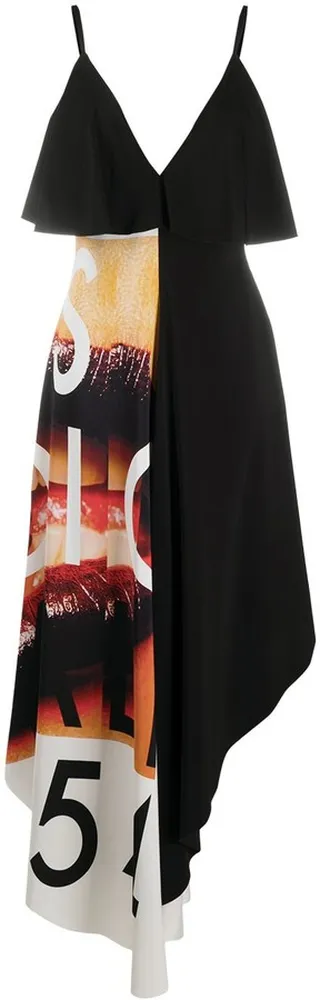 Printed Panel Dress