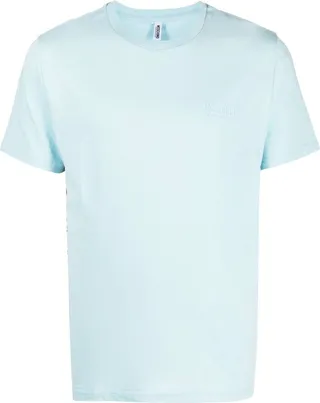 raised-print cotton T-shirt