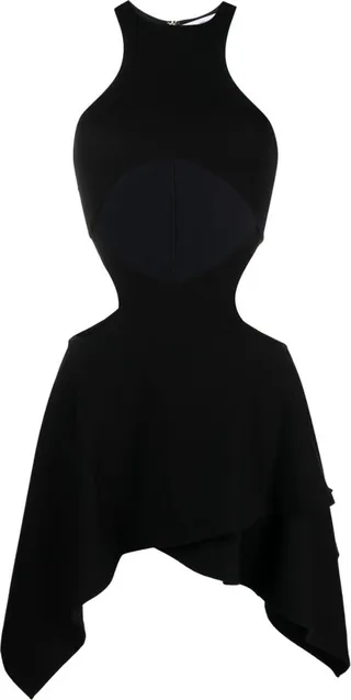 Magnolia cut-out minidress