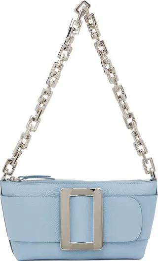 BOYY Blue Buckle Pouchette Epsom Bag