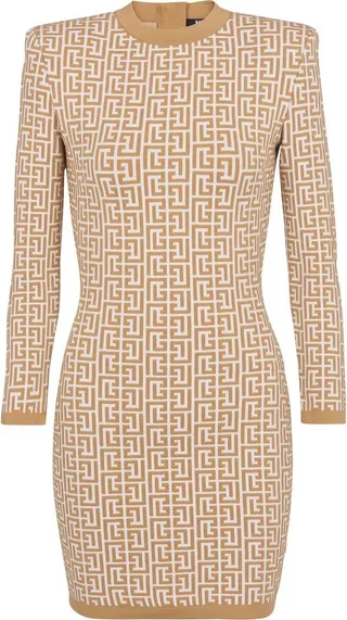 Monogram Knit Dress