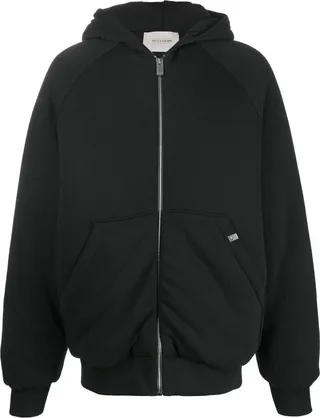 Logo-Embroidered Hooded Bomber Jacket