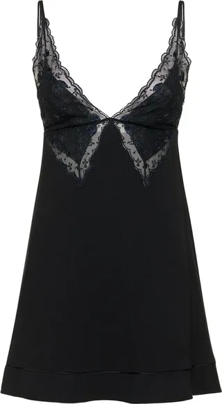 Lace viscose blend babydoll
