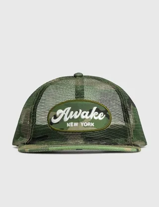 Logo Patch Mesh Trucker Hat