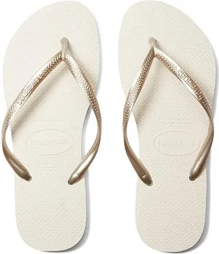 Havaianas Slim Flip Flop Sandal (Beige) Women's Sandals