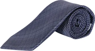 Micro-patterned Blue And Grey Tie