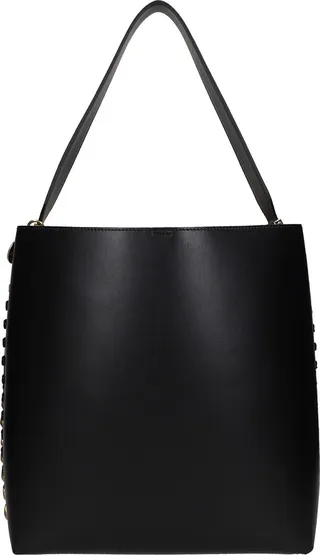 Frayme Tote In Black Polyester