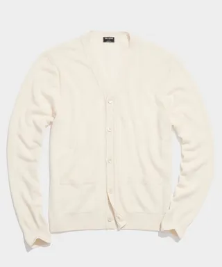 Cashmere Cardigan in Bisque
