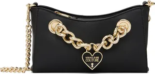 Versace Jeans Couture Black Curb Chain Bag