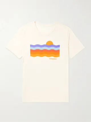 Printed Organic Cotton-Blend Jersey T-Shirt