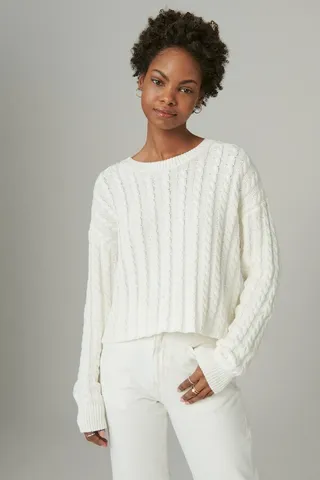 Cable Crew Sweater